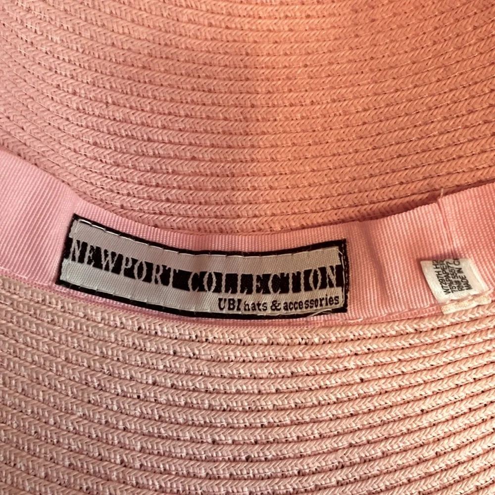 Newport Collection • Pink Straw Sun Hat